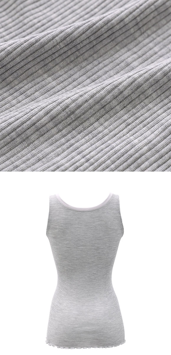 ワコール シルク混 ノースリーブ Vネック タンクトップ ML Wacoal