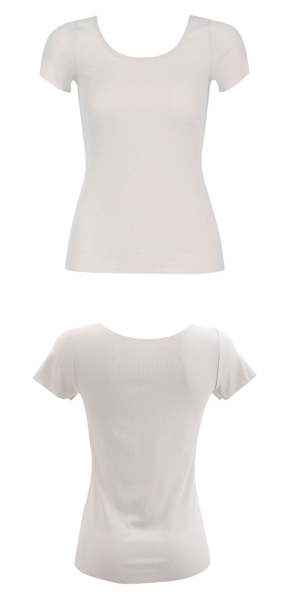 ワコール WACOALコットン フリーカッティングタイプ オーガニックコットン 超長綿 2分袖 半袖 ML Wacoalインナー ニットトップ