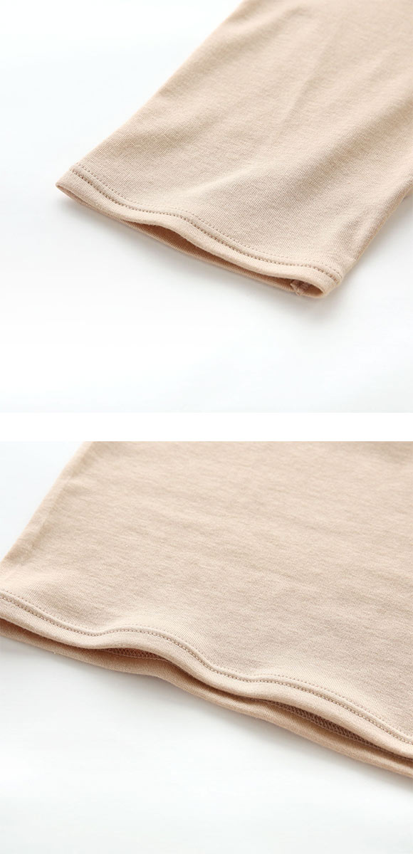 ワコール WACOALコットン ふんわりあったかタイプ Uネック 半袖 5分袖 トップス ML インナー 保温 Wacoal