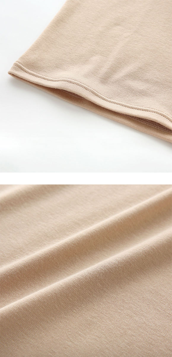 ワコール WACOALコットン ふんわりあったかタイプ Uネック 長袖 8分袖 トップス LL インナー 保温 Wacoal