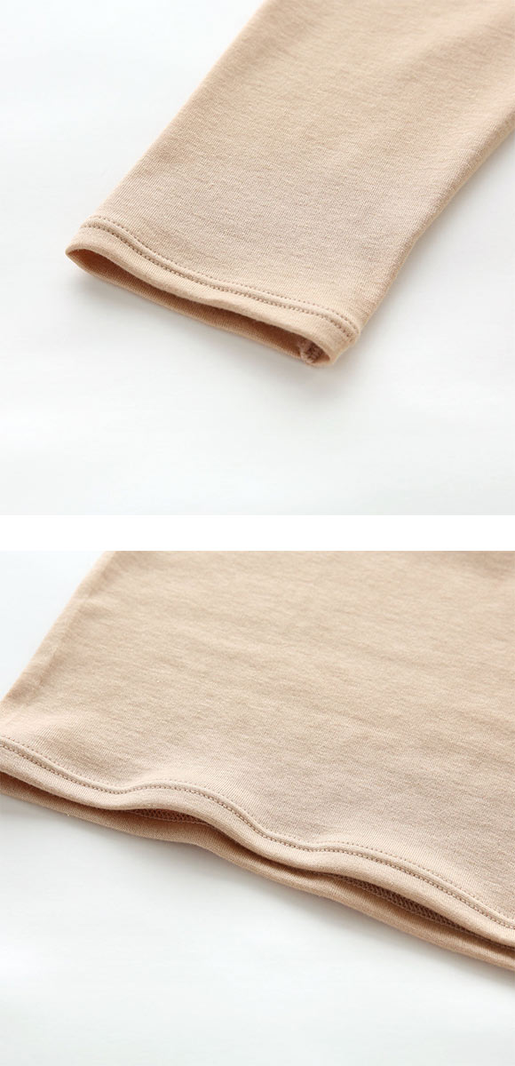 ワコール WACOALコットン ふんわりあったかタイプ Uネック あさめ 長袖 8分袖 トップス LL インナー 保温 Wacoal