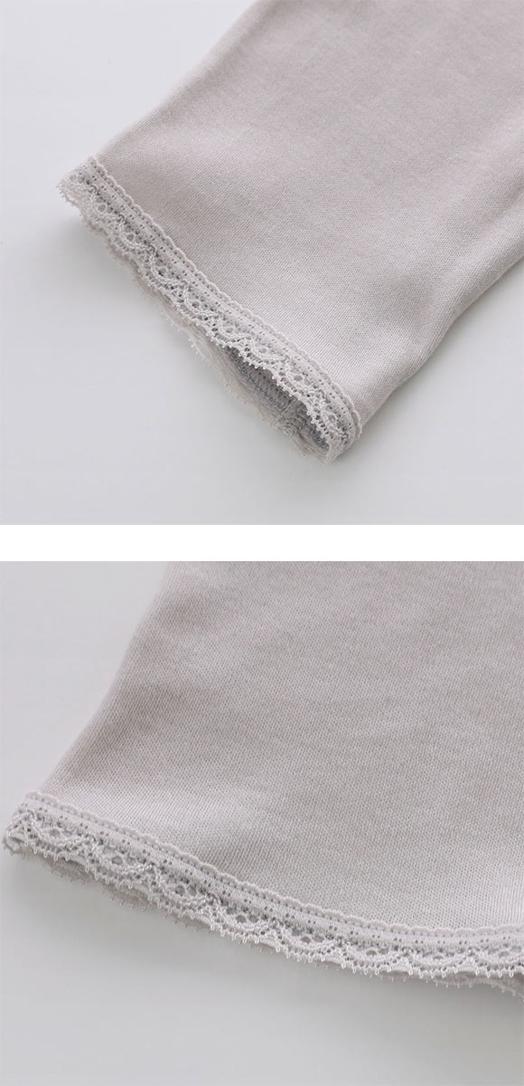 ワコール WACOALコットン オーガニックコットン100％ あったか ゆったりタイプ 冬用 長袖 8分袖 Uネック インナー ML 保温 Wacoal