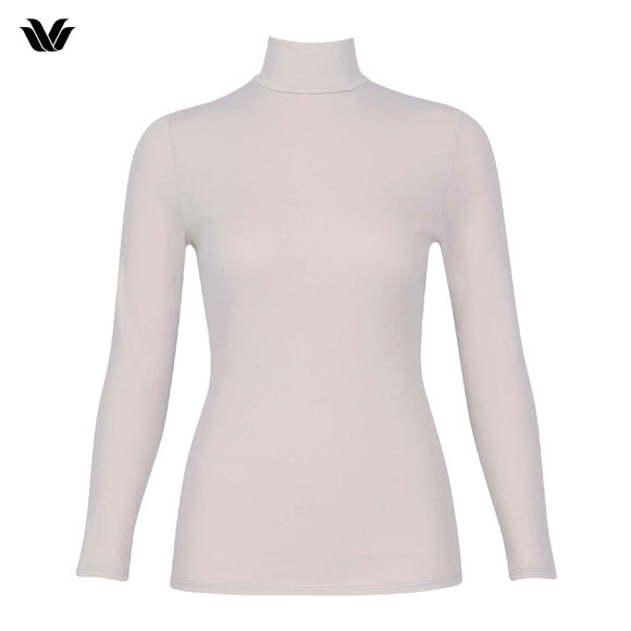 ワコール WACOALコットン オーガニックコットン100％ あったか ゆったりタイプ 冬用 長袖 ボトルネック インナー ML 保温 Wacoal