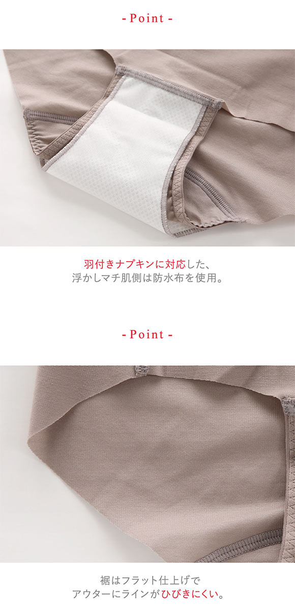 ワコール Wacoal ウイング Wing サニタリーショーツ 普通の日用 羽付きナプキン対応 ひびきにくい 綿混 ML2L 単品