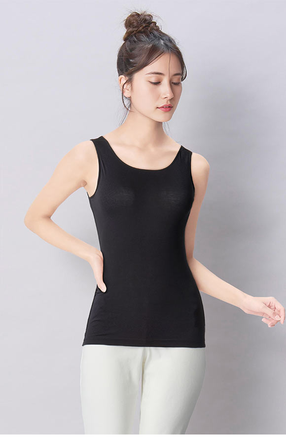 ワコール ウイング 綿の贅沢オーガニック 綿100％タイプ タンクトップ ノースリーブ オールシーズン 吸汗速乾 M L LL Wacoal Wing