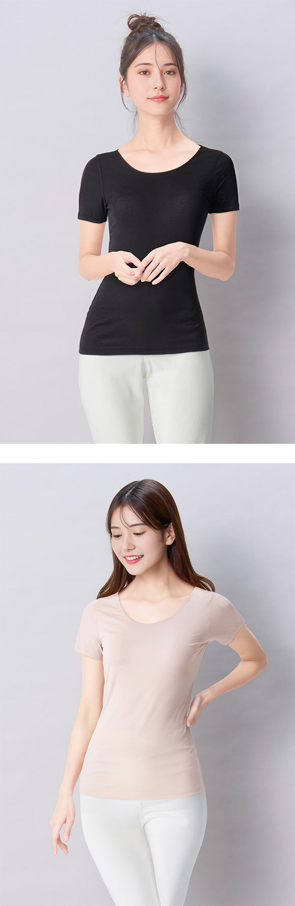 ワコール ウイング 綿の贅沢オーガニック 綿100％タイプ 3分袖 半袖 インナー オールシーズン 吸汗速乾 M L LL Wacoal Wing