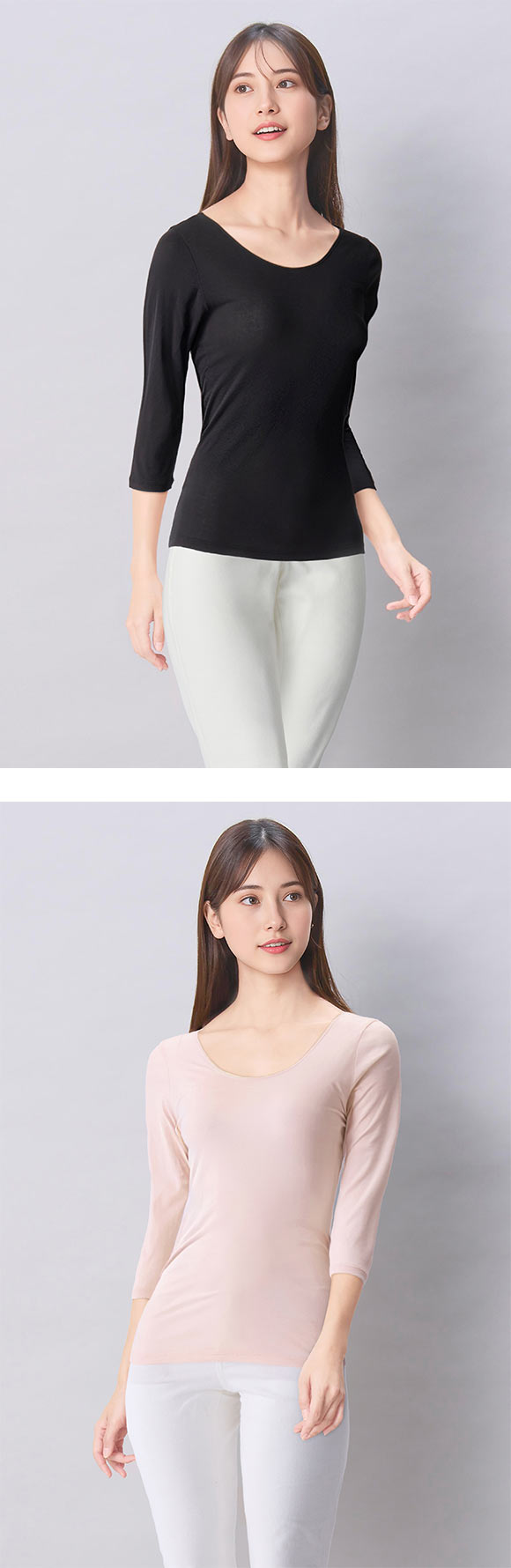 ワコール ウイング 綿の贅沢オーガニック 綿100％タイプ 7分袖 長袖 インナー オールシーズン 吸汗速乾 M L LL Wacoal Wing