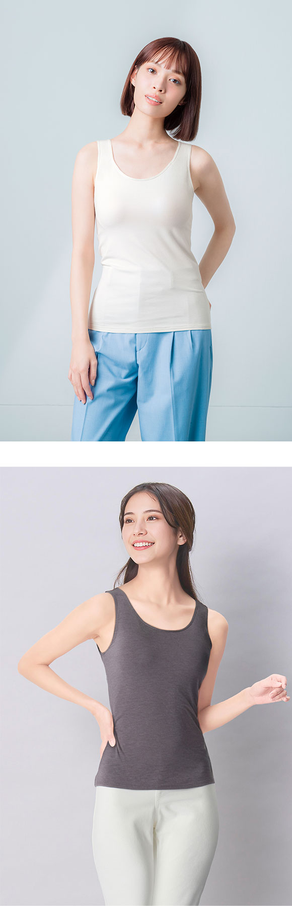 ワコール ウイング シンクロブラトップ 保温タイプ タンクトップ カップ付きインナー あったか M L LL Wacoal Wing 大きいサイズ