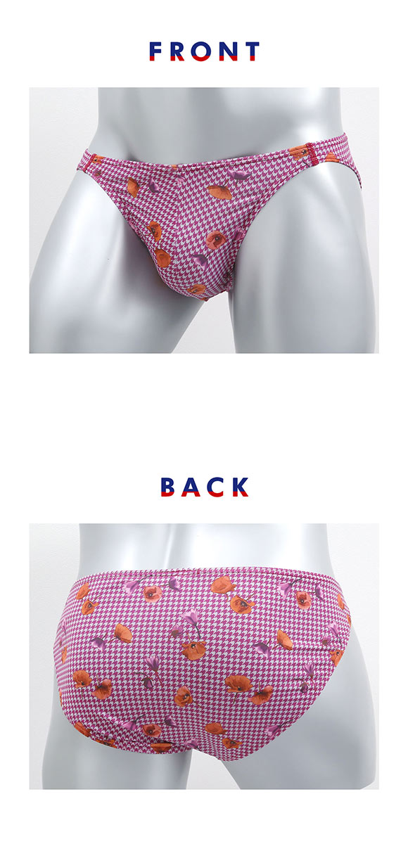 ブロス バイ ワコールメン BROS by WACOAL MEN  ハナコトバパンツ 花柄 ビキニ ブリーフ GF2220 メンズ 前とじ ノーマル丈