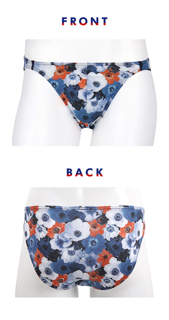 ブロス バイ ワコールメン ハナコトバパンツ 花柄 ビキニ ブリーフ LL GF2221 メンズ 前閉じ ノーマル丈 BROS by WACOAL MEN