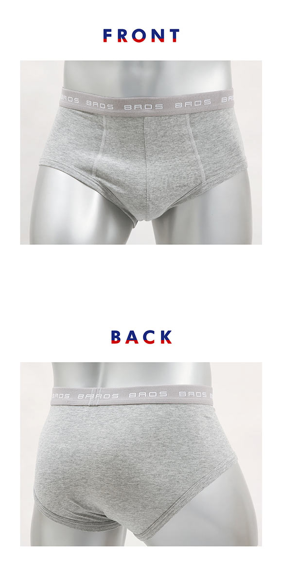 ブロス バイ ワコールメン ブリーフ 綿混 前閉じ ウエストゆったり 立体フロント ML BROS by WACOAL MEN