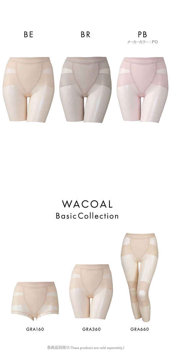 ワコール ボディサポートガードル 綿メッシュ ガードル ロング丈 お腹すっきり 股関節サポート 通気性抜群 GRA360 Wacoal