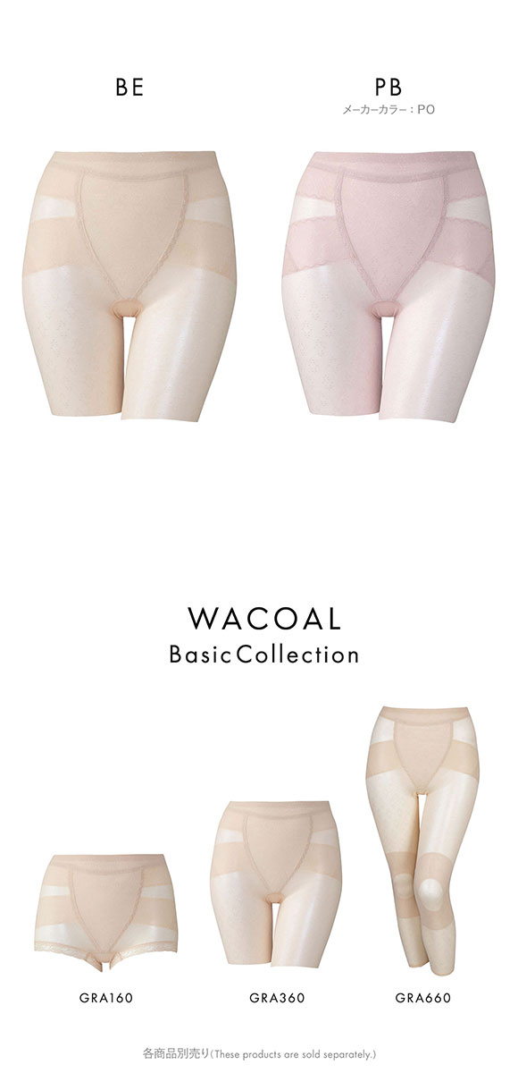 ワコール ボディサポートガードル 綿メッシュ ガードル ロング丈 お腹すっきり 股関節サポート 大きいサイズ GRA360 Wacoal