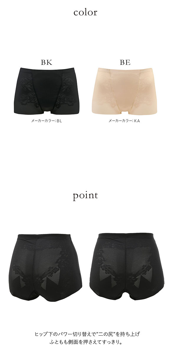 ワコール Wacoal －5歳のガードル ジャストウエスト ショート丈 ヒップアップ ガードル パンツ 大きいサイズ GRC323