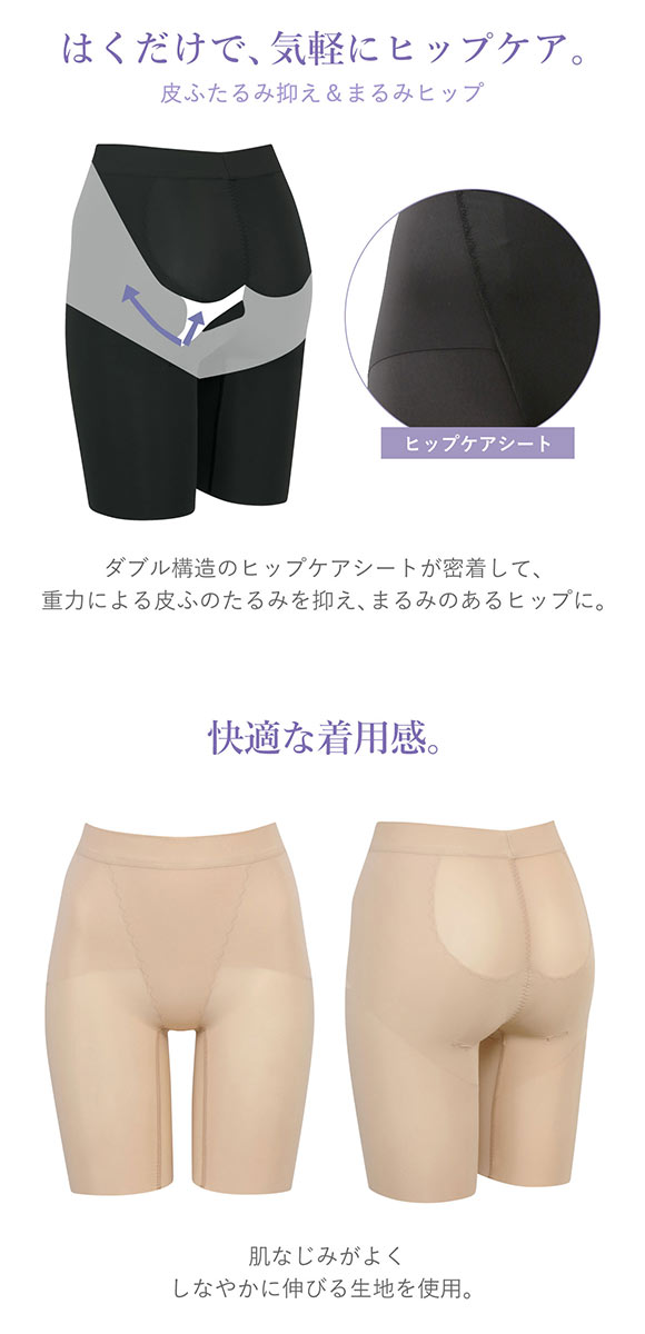 ワコール Wacoal 重力に負けないヒップケアガードル GRC623 ロング丈ガードル ジャストウエスト クイーンサイズ 大きいサイズ 補整 補正