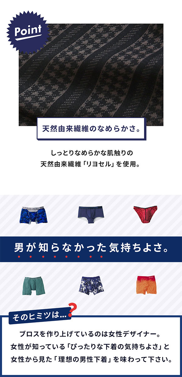ブロス バイ ワコールメン BROS by WACOAL MEN トランクス ニット NATURAL ORIGIN TRUNKS ML ジャストウエスト 前開き