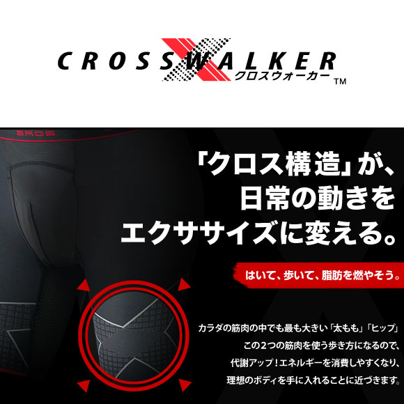 ブロス バイ ワコールメン BROS by WACOAL MEN クロスウォーカー ダブルエアスルータイプ フィットパンツ 前開き