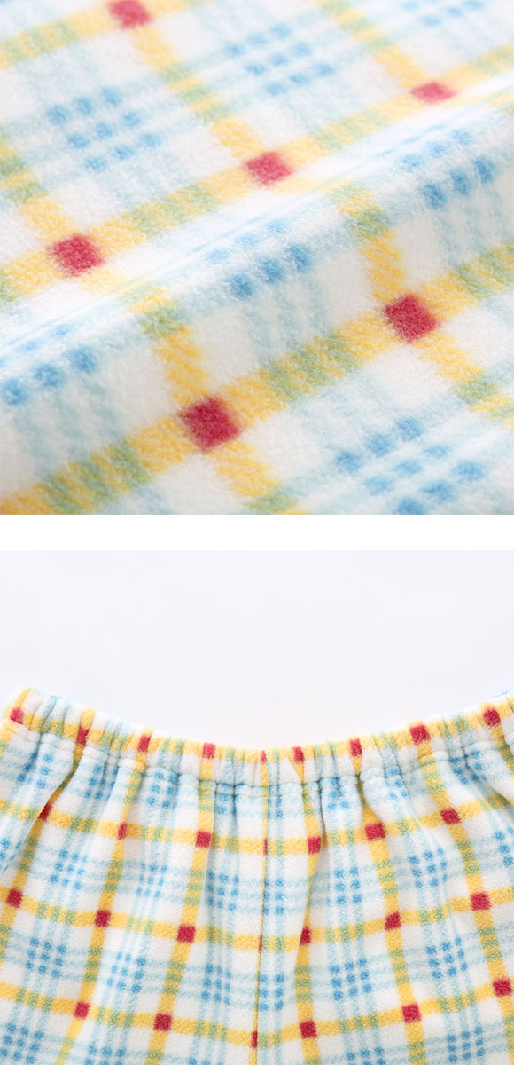 ワコール マタノアツコ フリース 長袖 パジャマ 上下セット ルームウェア あったか チェック ねこ レディース Wacoal ATSUKO MATANO