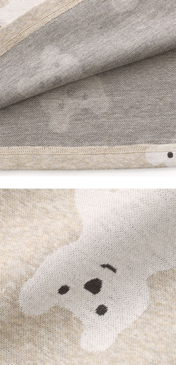 ワコール マタノアツコ くま 長袖 パジャマ 上下セット ルームウェア Wacoal ATSUKO MATANO