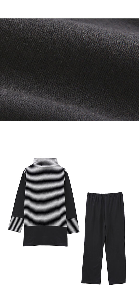 ワコール Wacoal マタノアツコ ATSUKO MATANO 長袖パジャマ上下セット ボーダー うさぎ セットアップ ルームウェア