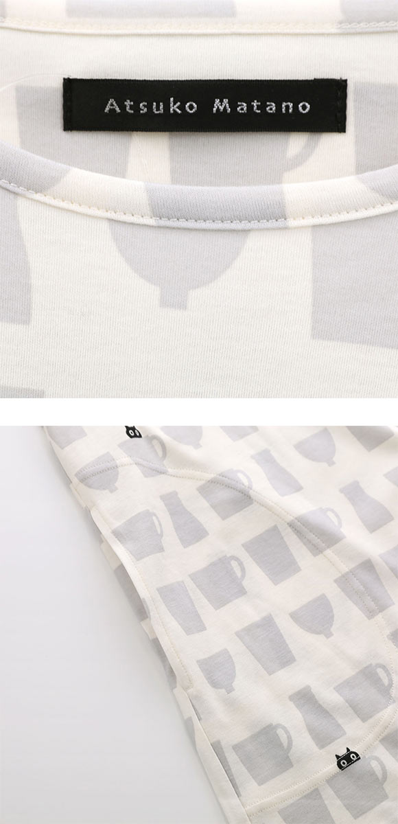 ワコール マタノアツコ ルームウェア 長袖パジャマ 上下セット MEME ねこ 綿100％ Wacoal ATSUKO MATANO