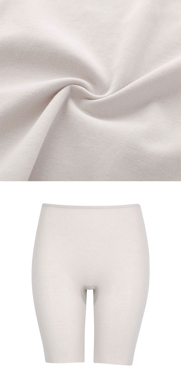 ワコール WACOALコットン フリーカッティングタイプ オーガニックコットン 超長綿 ボトムス スパッツ 3分丈 LL Wacoalインナー