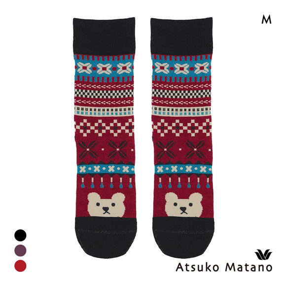 ワコール マタノアツコ ソックス 靴下 くま ノルディック レディース Wacoal ATSUKO MATANO