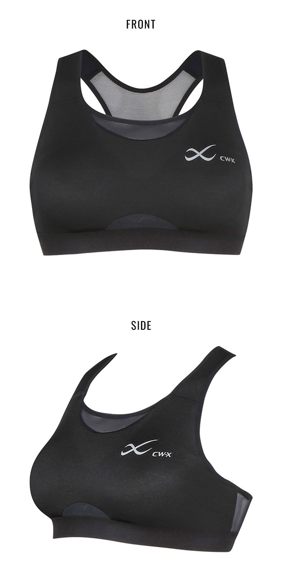 ワコール Wacoal シーダブリューエックス CW-X Support Type MEDIUM ゆれケアBra MESH スポーツブラ ノンワイヤー SML HTY030 単品
