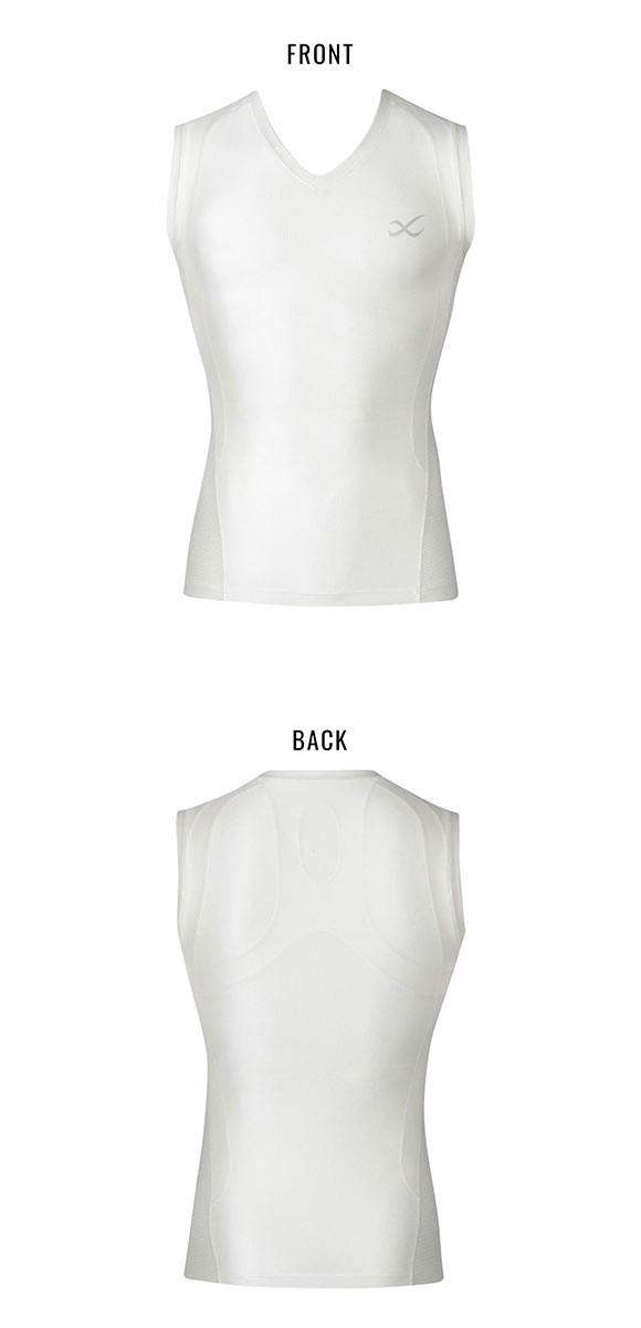 ワコール Wacoal シーダブリューエックス CW-X メンズ JYURYU ジュウリュウトップ Vネック ノースリーブ スポーツ ML