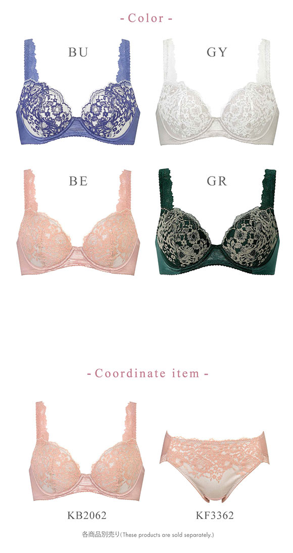 ワコール Wacoal ウイング Wing KB2062 ナチュラルアップブラ ブラジャー CD 単品