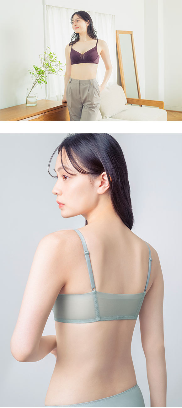 ワコール ウイング シュパッとフィットブラ ノンワイヤー ブラジャー 大きいサイズ お手入れがラク ひびきにくい 下着 Wacoal Wing