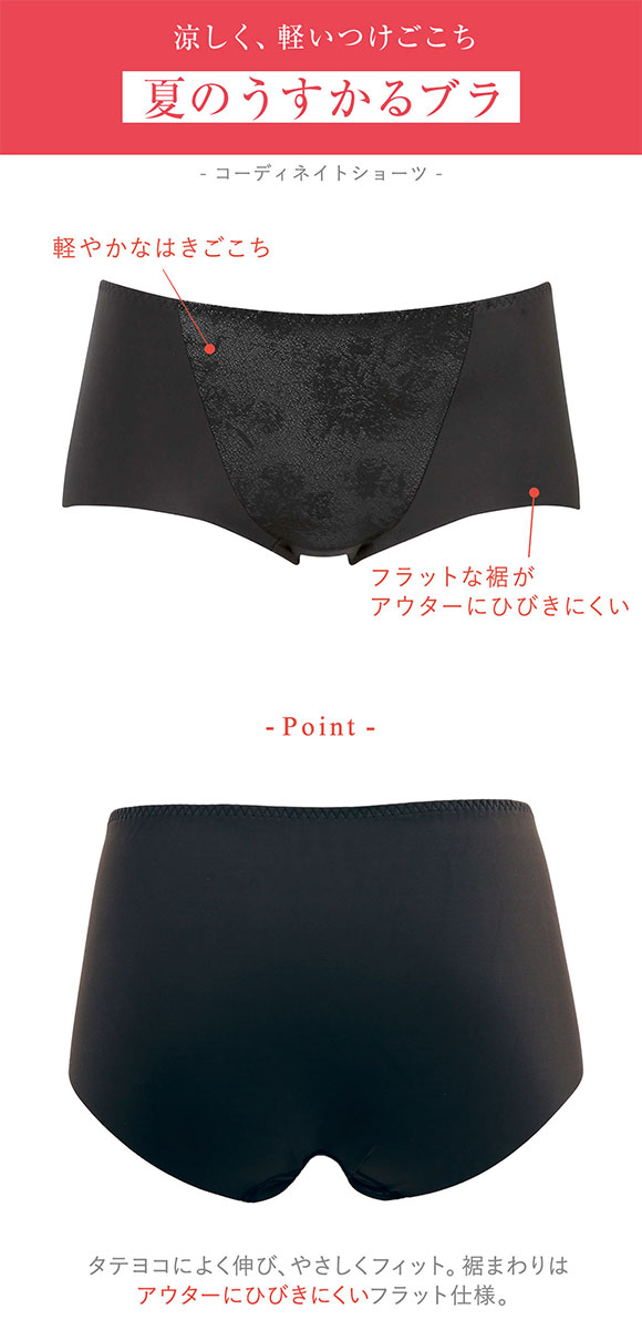 ワコール ウイング 夏のうすかるブラ ショーツ ノーマル ML2L Wacoal Wing
