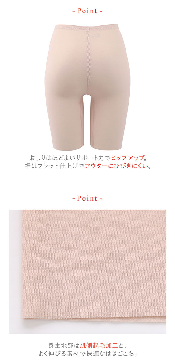 ワコール ウイング 美尻も叶える補正ショーツ Pパンツ ふわふわ肌側起毛 温活 ML2L ガードル ロング 補正下着 Wacoal Wing