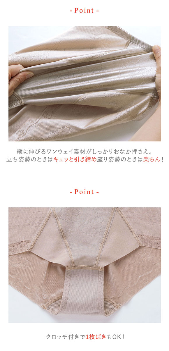 ワコール Wacoal ウイング Wing メリハリシェイプ キュッとアップパンツ ショート丈ガードル 58･64･70･76