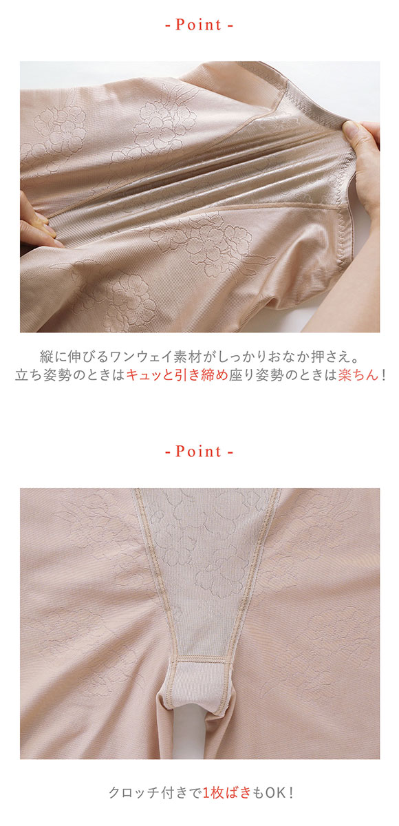 ワコール Wacoal ウイング Wing メリハリシェイプ キュッとアップパンツ ロング丈 ガードル 58･64･70･76