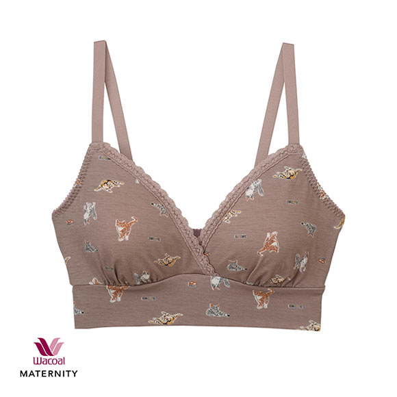 ワコール Wacoal マタニティ MATERNITY Waninal 産前産後用 ハーフトップ ノンワイヤー ブラジャー 授乳ブラ ML 単品