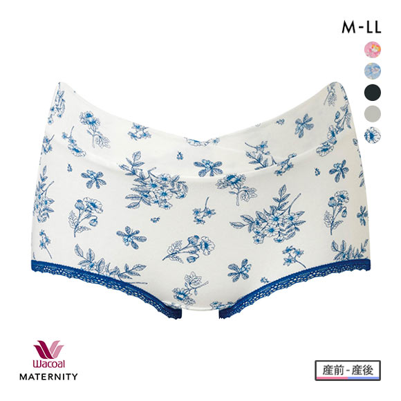 ワコール Wacoal マタニティ MATERNITY ショーツ 産前･産後兼用 ML ローウエスト ボーイレングス