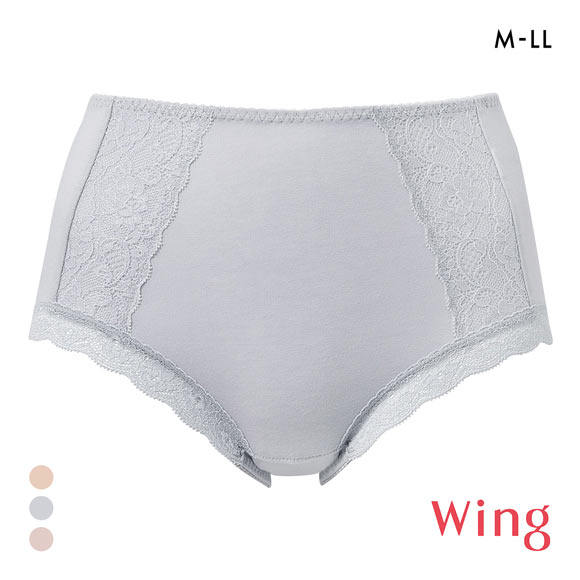 ワコール ウイング ショーツ 綿混 良く伸びて、すっぽり包み込む M L LL Wacoal Wing 大きいサイズ