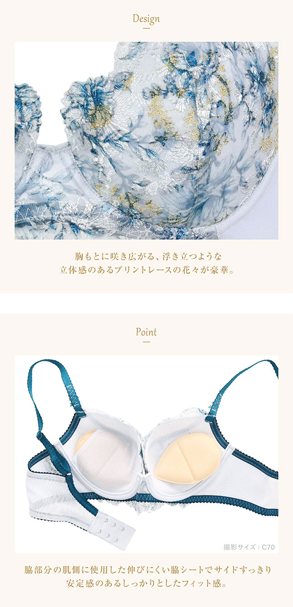 ウイング Wing レシアージュ Lesiage 23AW 2850シリーズ ブラジャー サイドすっきり BC 単品