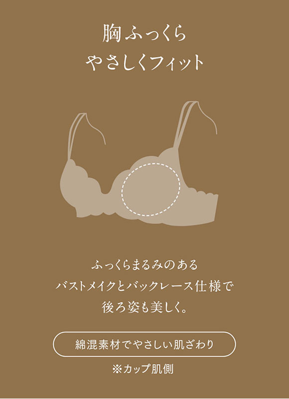 ウイング Wing レシアージュ Lesiage 23AW 2880シリーズ ブラジャー ふっくらまる胸 DEF 単品