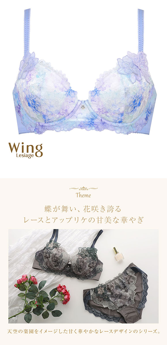 ウイング Wing レシアージュ Lesiage 2900シリーズ ブラジャー BC サイドすっきりしっかりフィット PB2900 単品 24SS