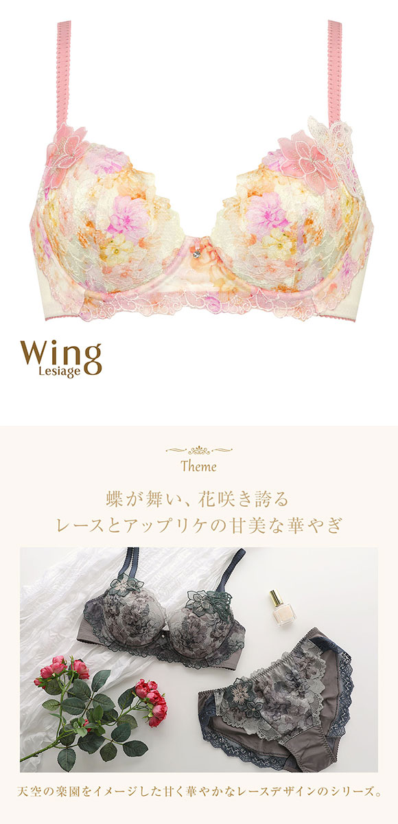 ウイング Wing レシアージュ Lesiage 2900シリーズ ブラジャー G サイドすっきりしっかりフィット PB2900 単品 大きいサイズ 24SS