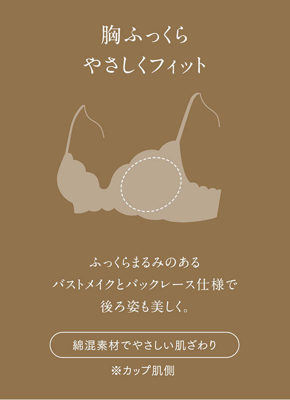 ウイング Wing レシアージュ Lesiage 24SS 2910シリーズ ブラジャー 胸ふっくらやさしくフィット DEF まる胸 単品