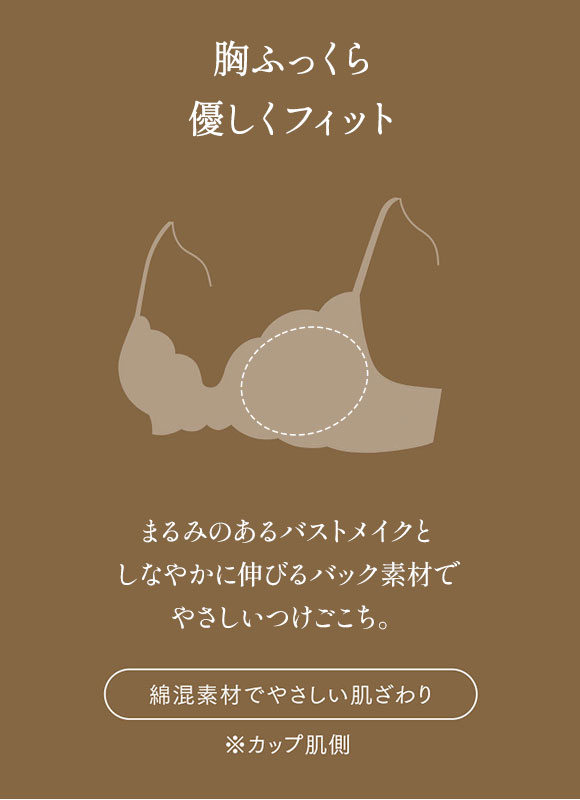 ウイング Wing レシアージュ Lesiage 24SS 2920シリーズ ブラジャー 胸ふっくらやさしくフィット BC まる胸 単品