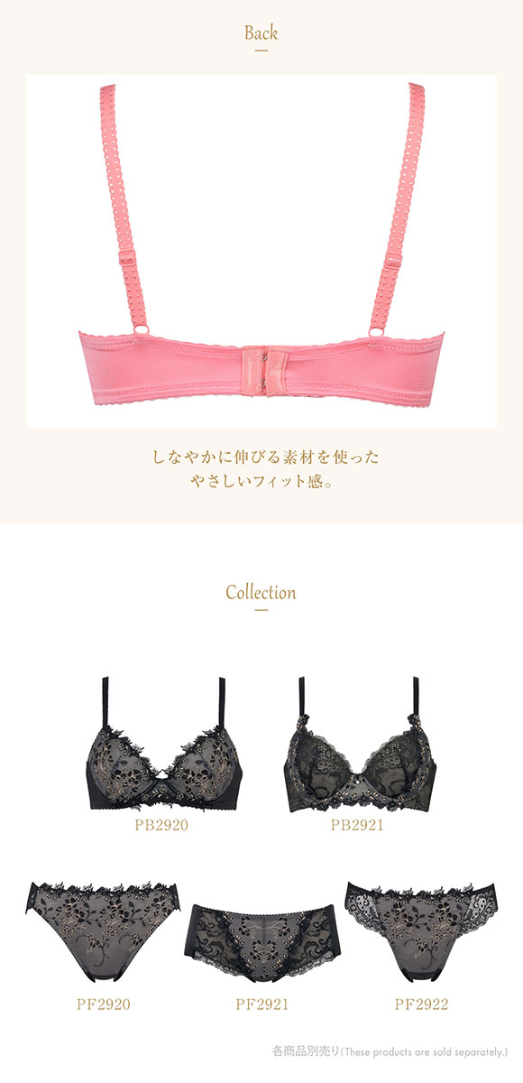 ウイング Wing レシアージュ Lesiage 24SS 2920シリーズ ブラジャー 胸ふっくらやさしくフィット BC まる胸 単品