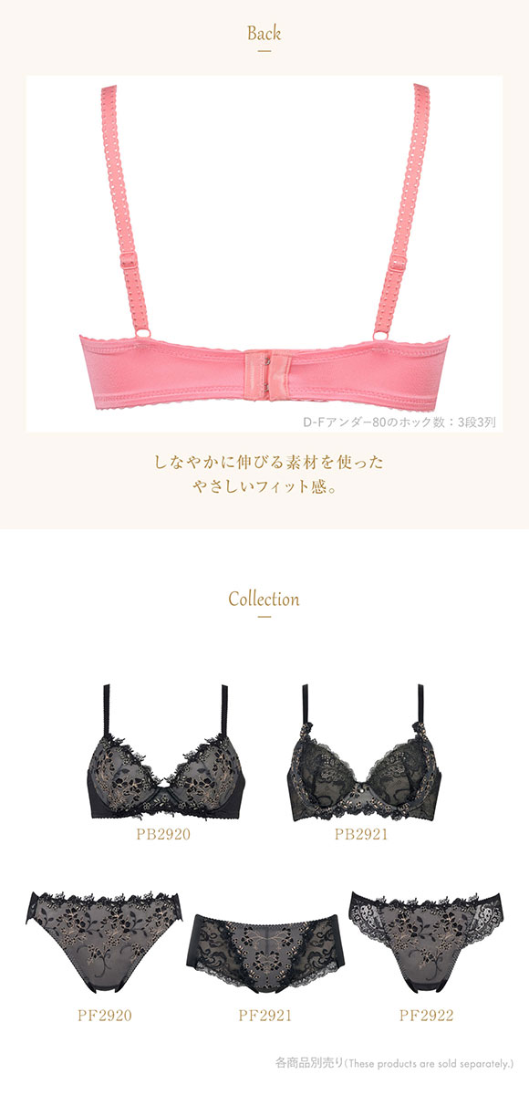 ウイング Wing レシアージュ Lesiage 24SS 2920シリーズ ブラジャー 胸ふっくらやさしくフィット DEF まる胸 単品