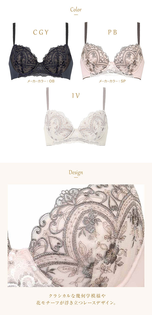 ウイング レシアージュ ブラジャー 3/4カップ G 大きいサイズ サイドすっきり Wing Lesiage 6000G