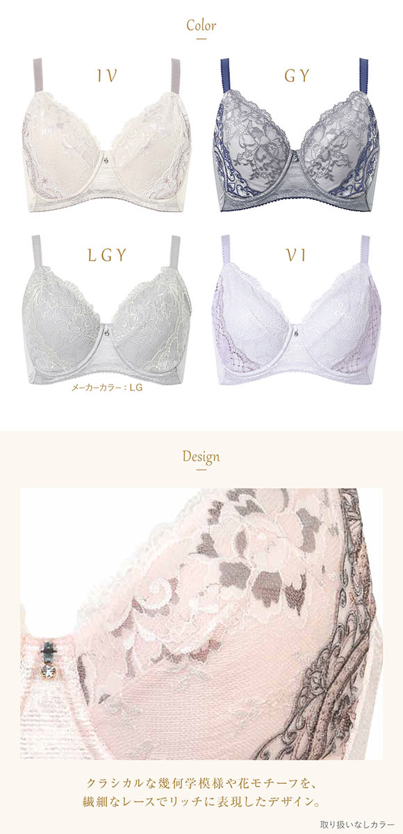 ウイング レシアージュ 小さく見せる フルカップブラジャー G 大きいサイズ Wing Lesiage 6000G