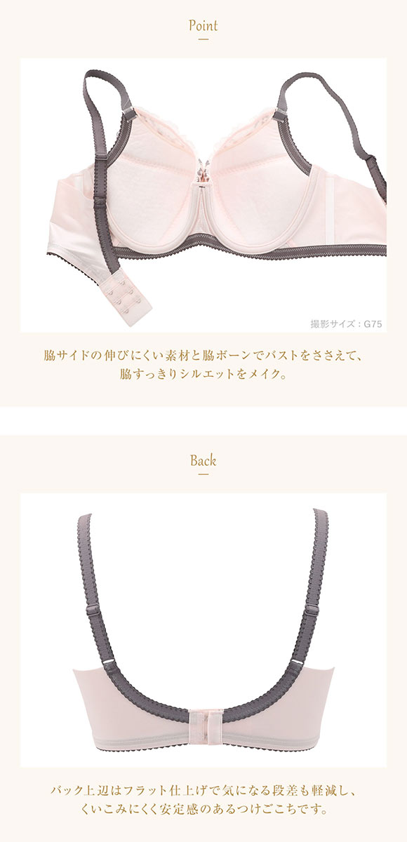 ウイング レシアージュ 小さく見せる フルカップブラジャー G 大きいサイズ Wing Lesiage 6000G