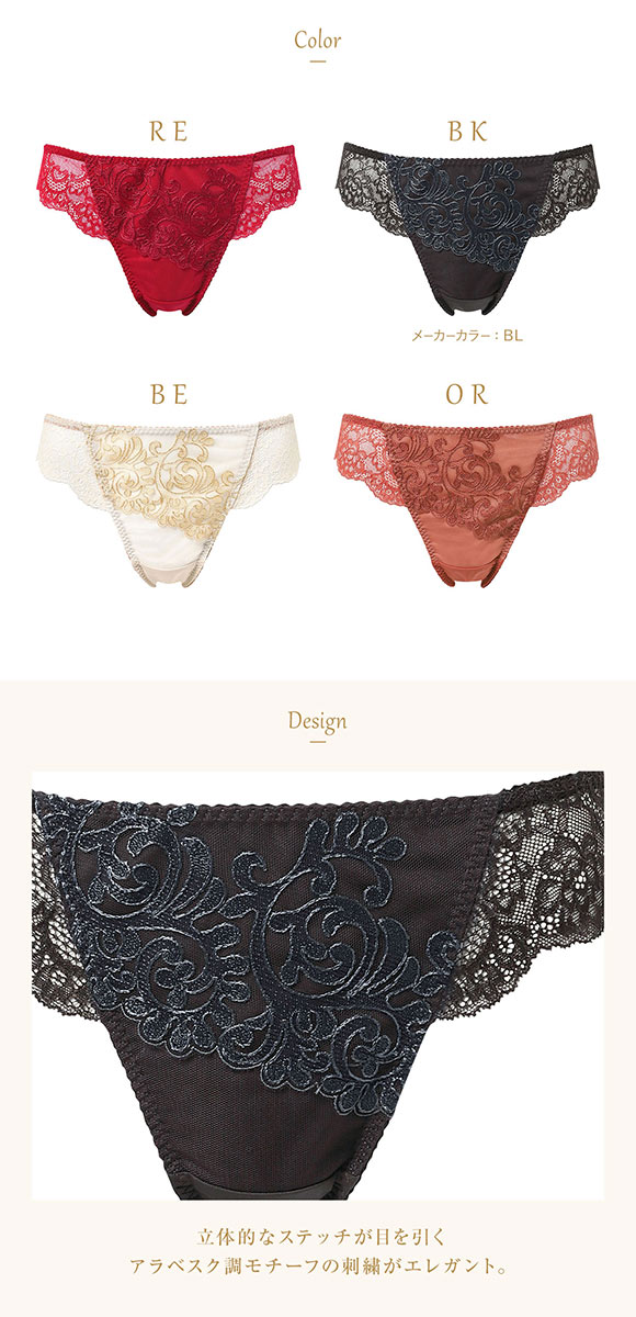 ウイング レシアージュ 8000シリーズ Tバックショーツ 総レース M PF8002 Wing Lesiage